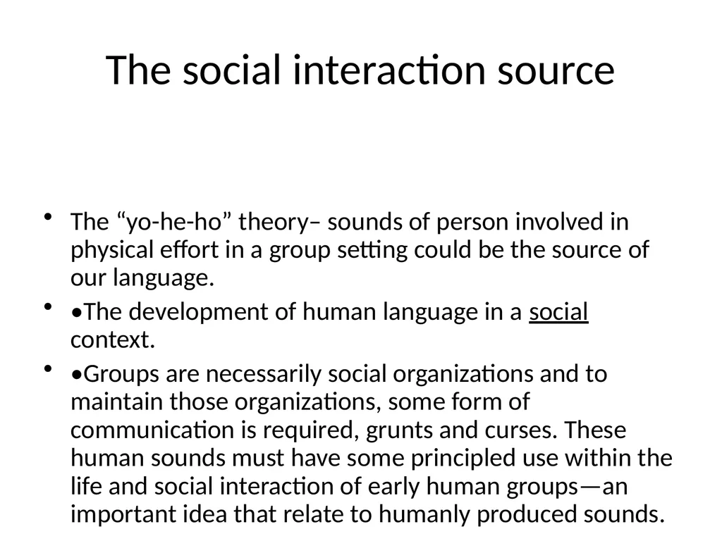 Chapter One The origins of Language We simply - slide 5 of 10