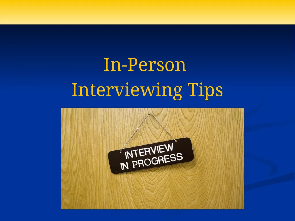 Formula for Interview Success: Preparation + - slide 21 of 44