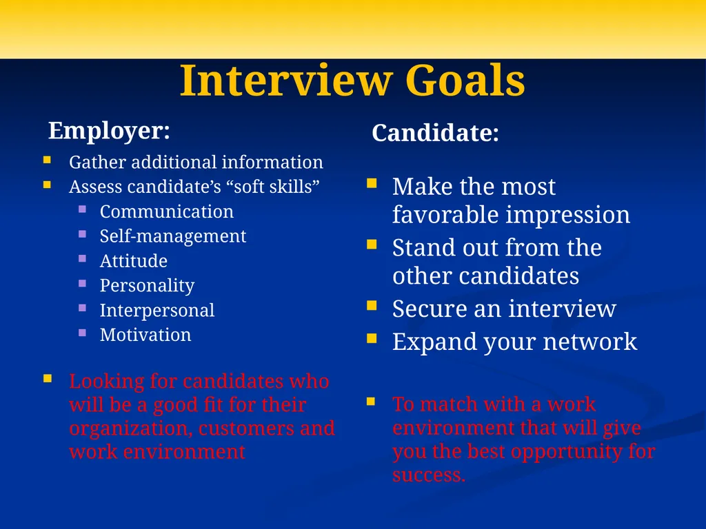 Formula for Interview Success: Preparation + - slide 16 of 44