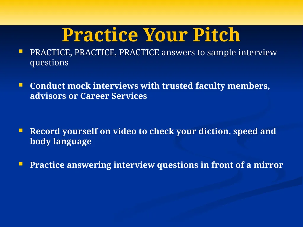 Formula for Interview Success: Preparation + - slide 20 of 44