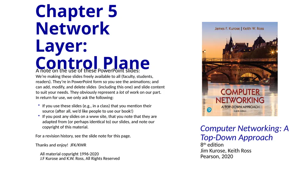 Computer Networking: A Top-Down Approach 8th - slide 1 of 107