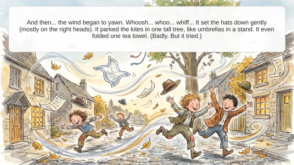 The day began with a whisper. Hhhhhh... A baby - slide 9 of 12