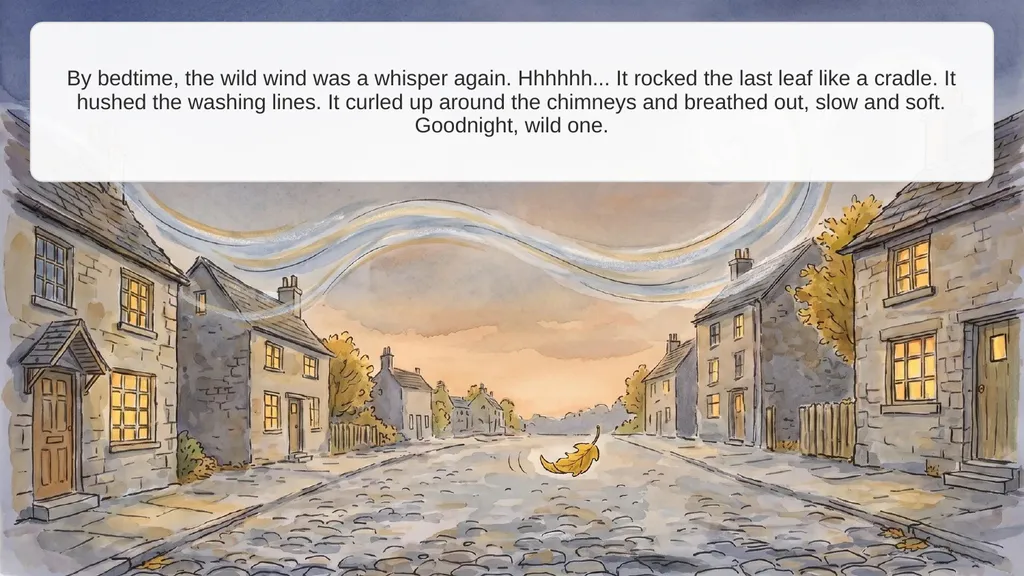 The day began with a whisper. Hhhhhh... A baby - slide 10 of 12