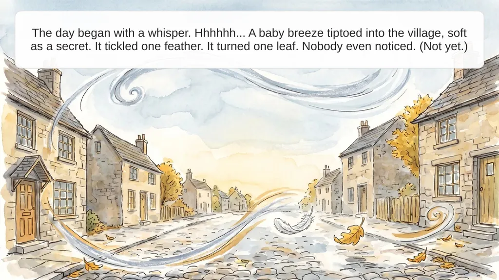 The day began with a whisper. Hhhhhh... A baby - slide 2 of 12