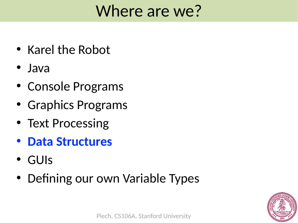 Maps Chris Piech CS106A, Stanford University - slide 5 of 53