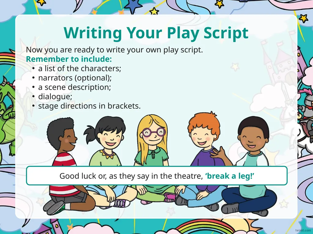 Characters Before you begin writing your play - slide 7 of 8