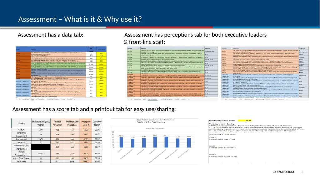 Assessment Tool, Guidebook & Support Assessment – - slide 3 of 9