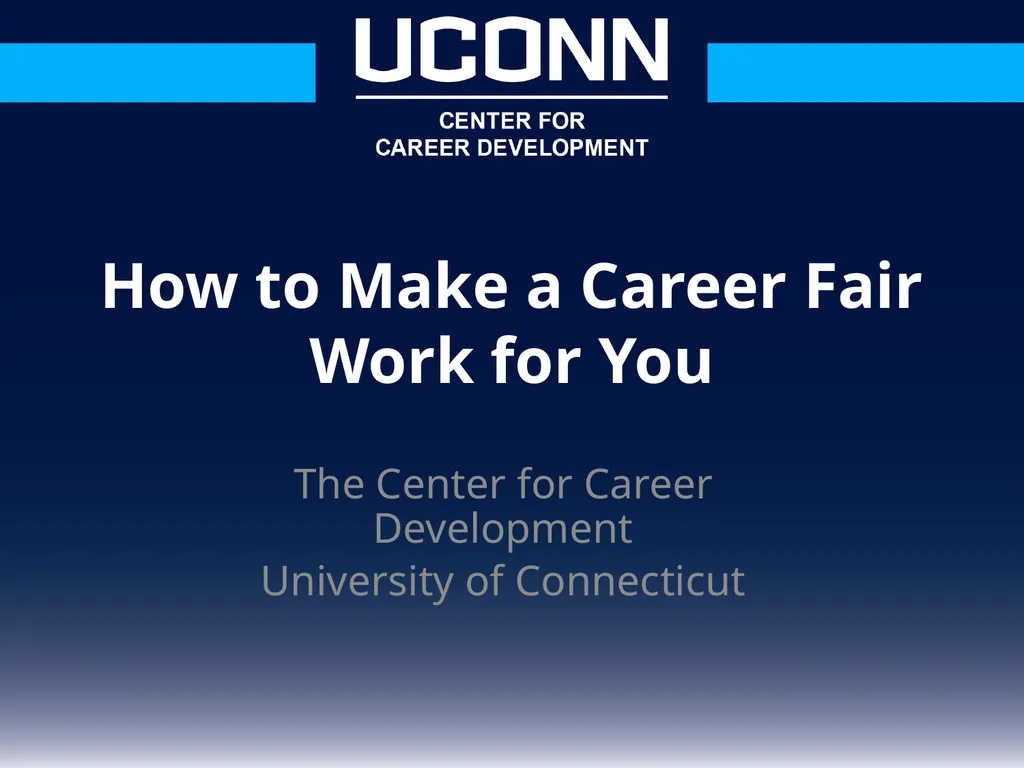 The Center for Career Development University of