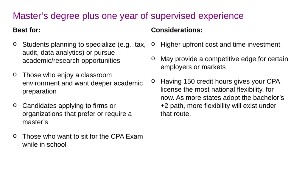 Becoming a CPA: Your steps to success. Name, - slide 16 of 43