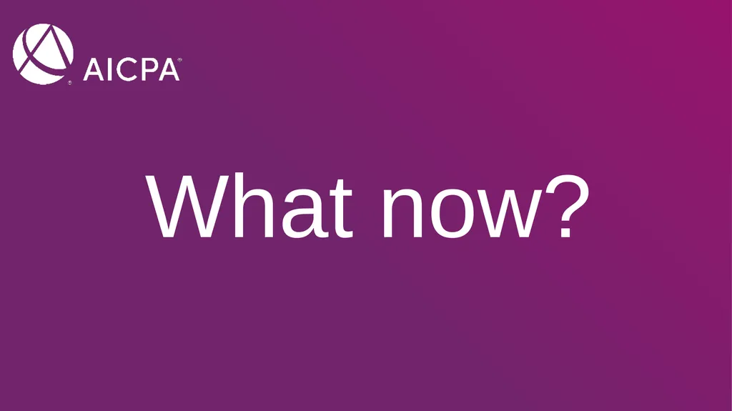 Becoming a CPA: Your steps to success. Name, - slide 39 of 43