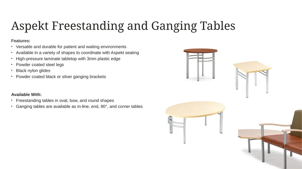 Occasional Tables Product Portfolio Overview - slide 2 of 11