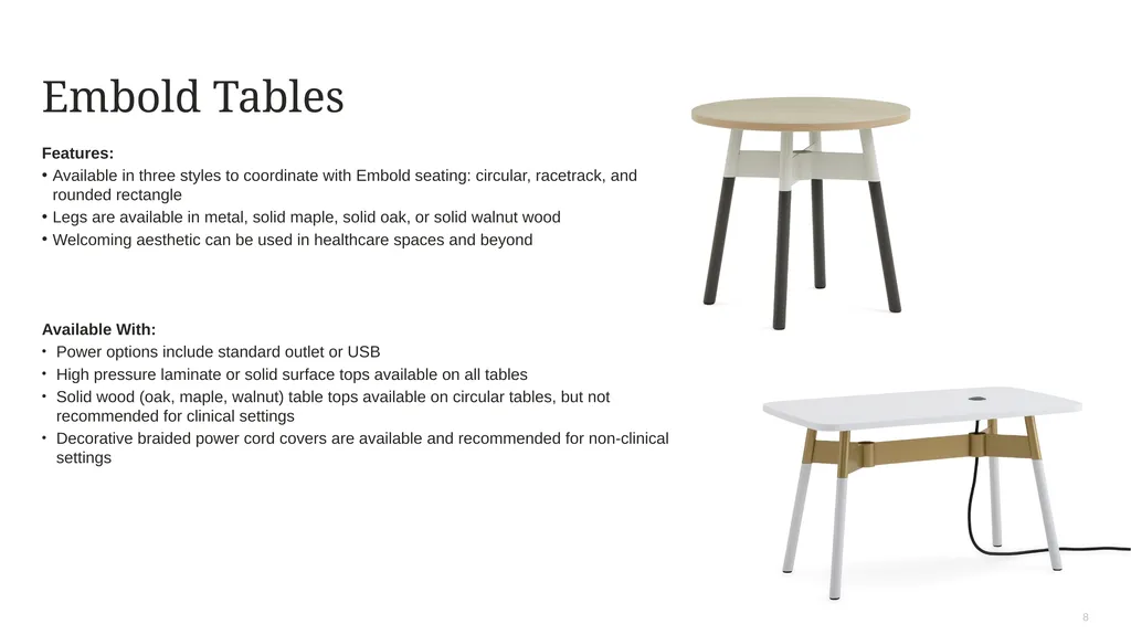 Occasional Tables Product Portfolio Overview - slide 8 of 11