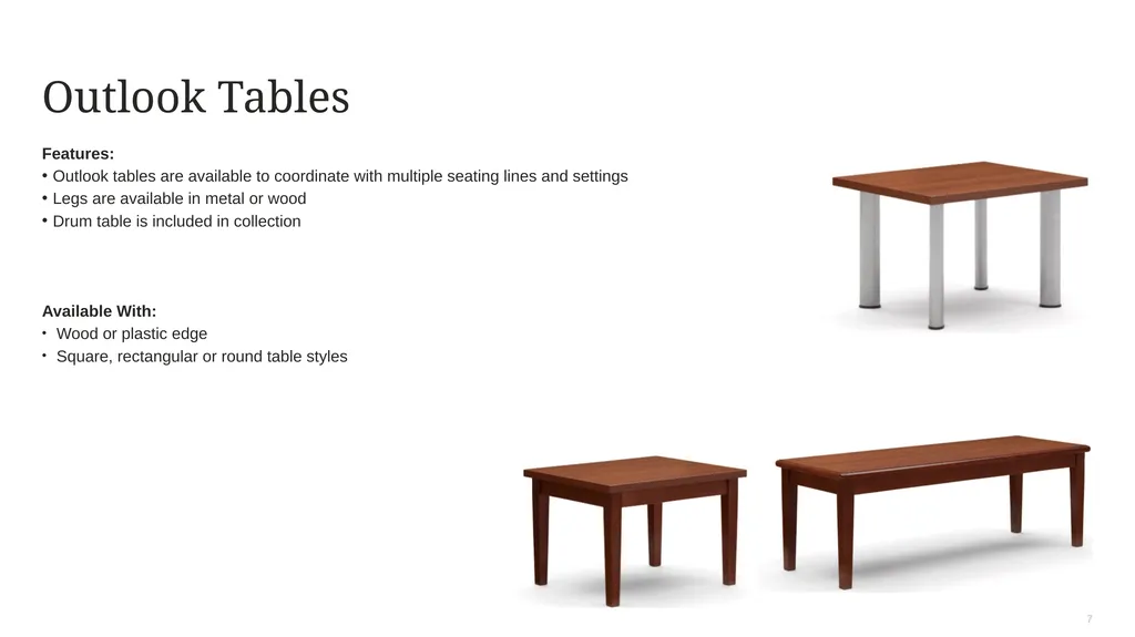 Occasional Tables Product Portfolio Overview - slide 7 of 11