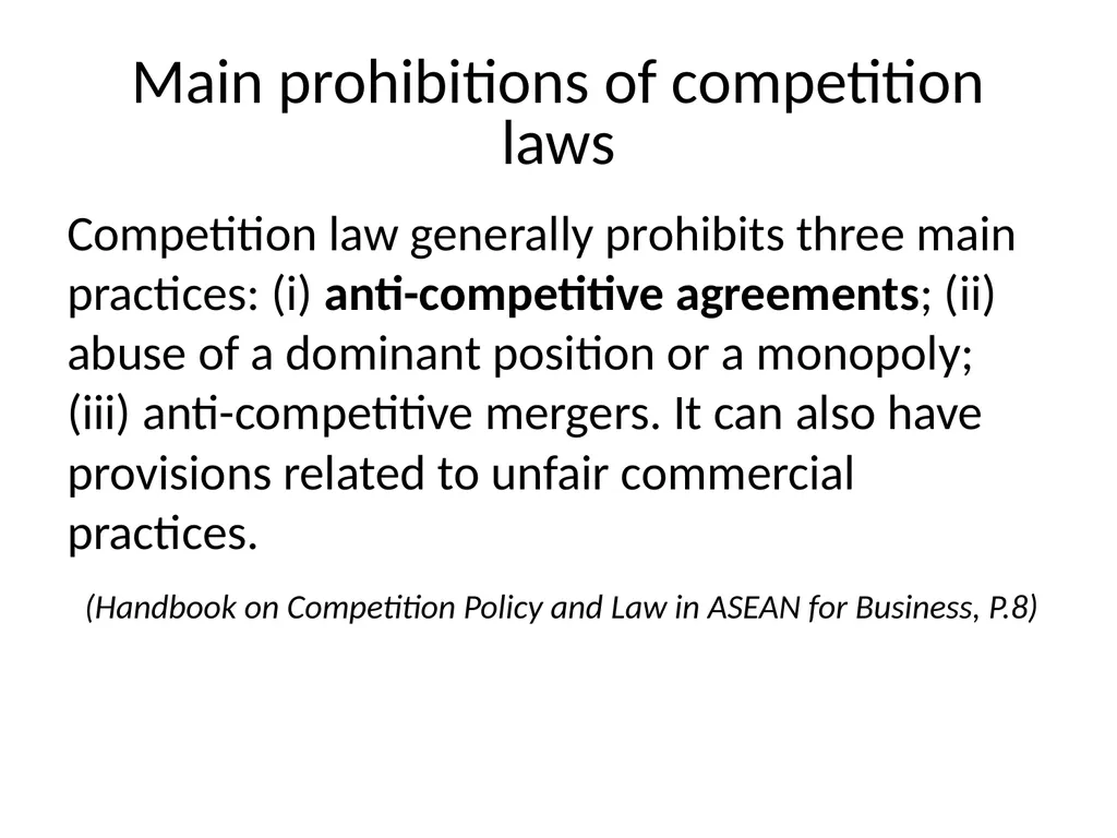 Anticompetitive Agreements Alice Pham 31 October - slide 2 of 26