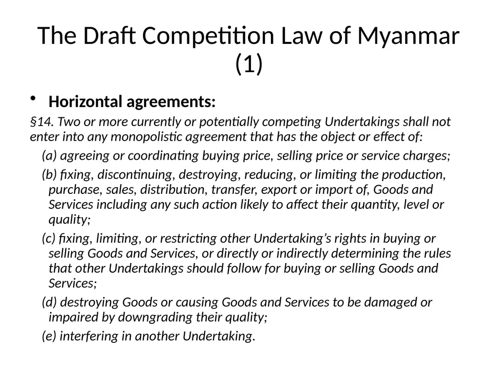Anticompetitive Agreements Alice Pham 31 October - slide 23 of 26