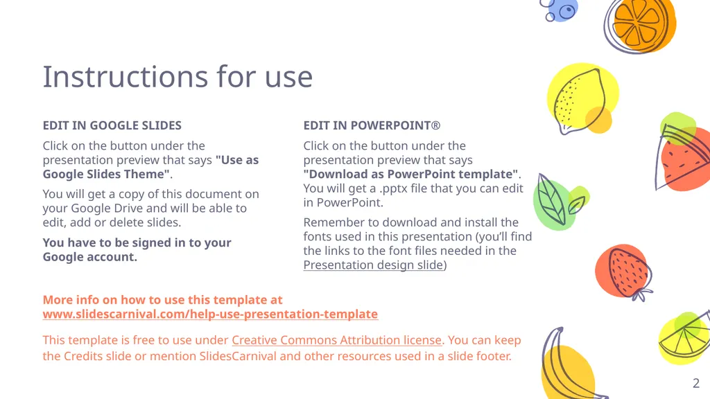 This is your presentation title Instructions for - slide 2 of 40