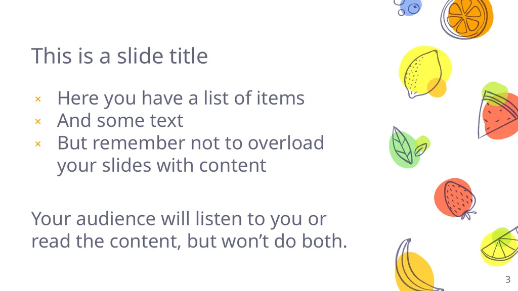 This is your presentation title Instructions for - slide 3 of 40