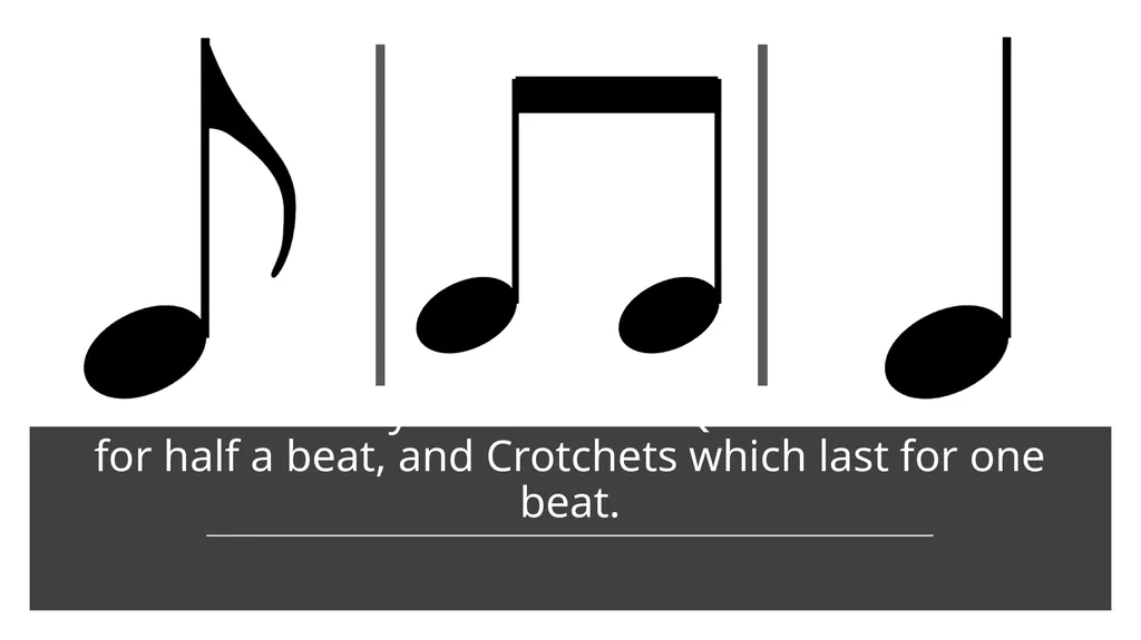 Minims, Dotted Minims and Semibreves! We have - slide 2 of 9