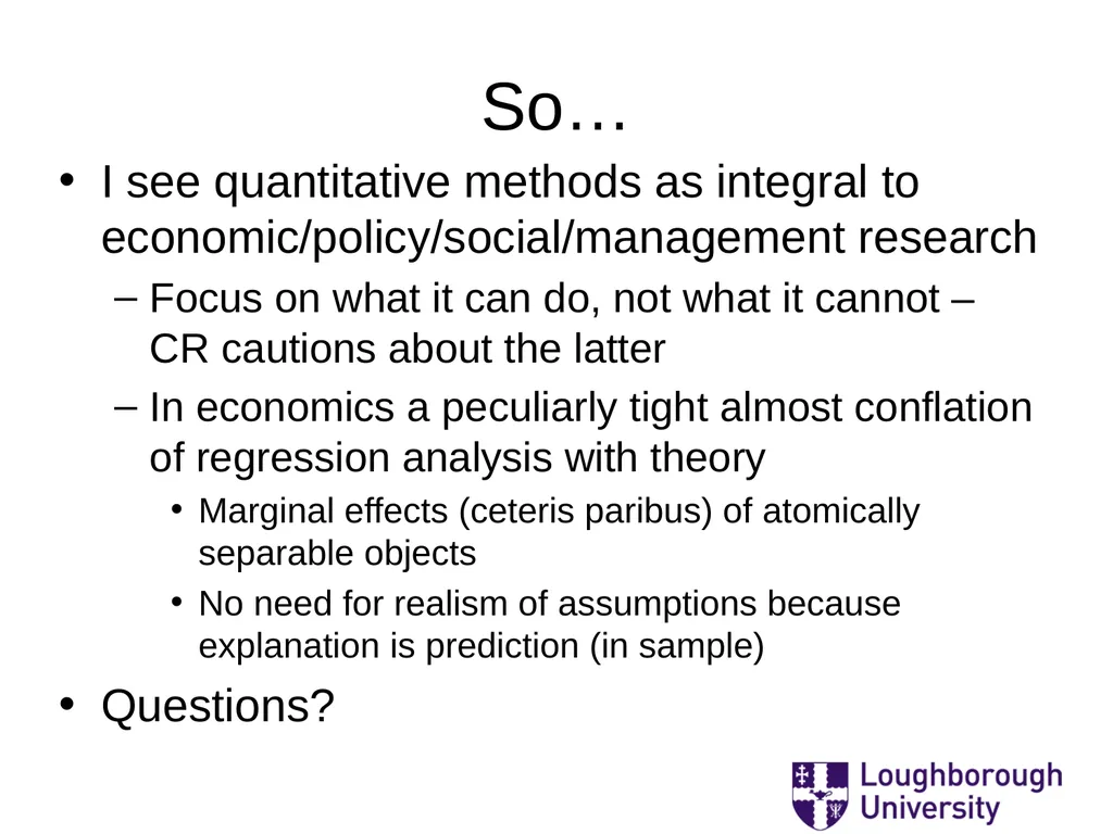 ‘Mostly Harmless Econometrics: A non Empiricist’s - slide 59 of 60