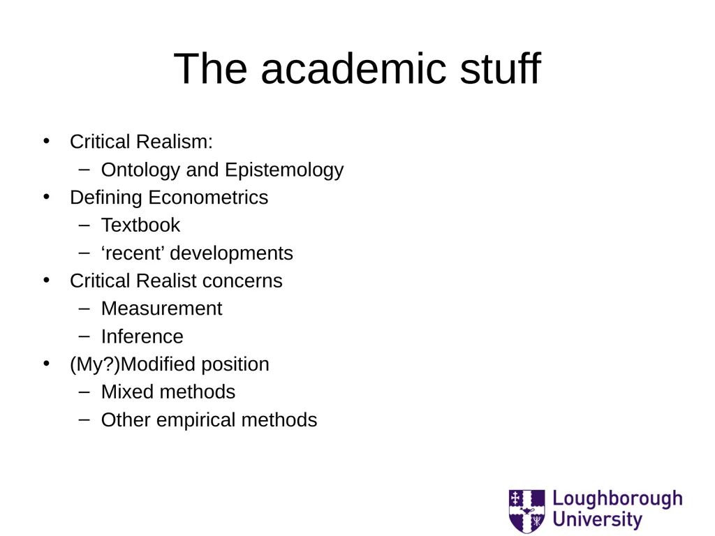 ‘Mostly Harmless Econometrics: A non Empiricist’s - slide 11 of 60