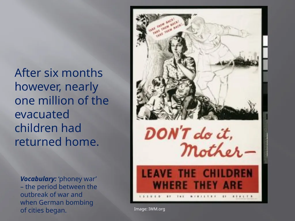 Evacuation During World War Two Photo: Grace - slide 10 of 13