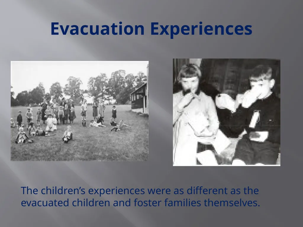 Evacuation During World War Two Photo: Grace - slide 11 of 13
