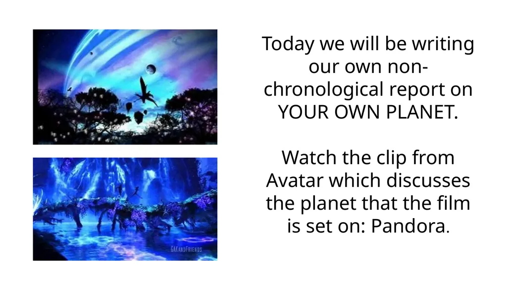 Home Learning: English Wednesday: Writing Today we - slide 2 of 14