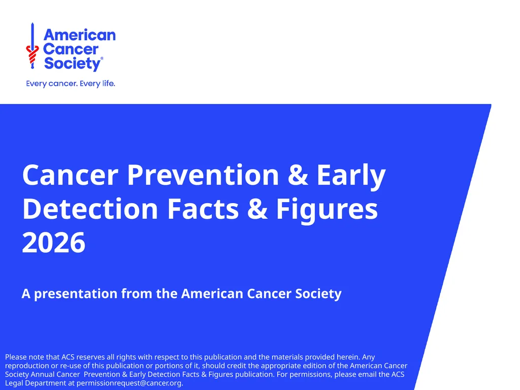 Cancer Prevention & Early Detection Facts & - slide 1 of 51