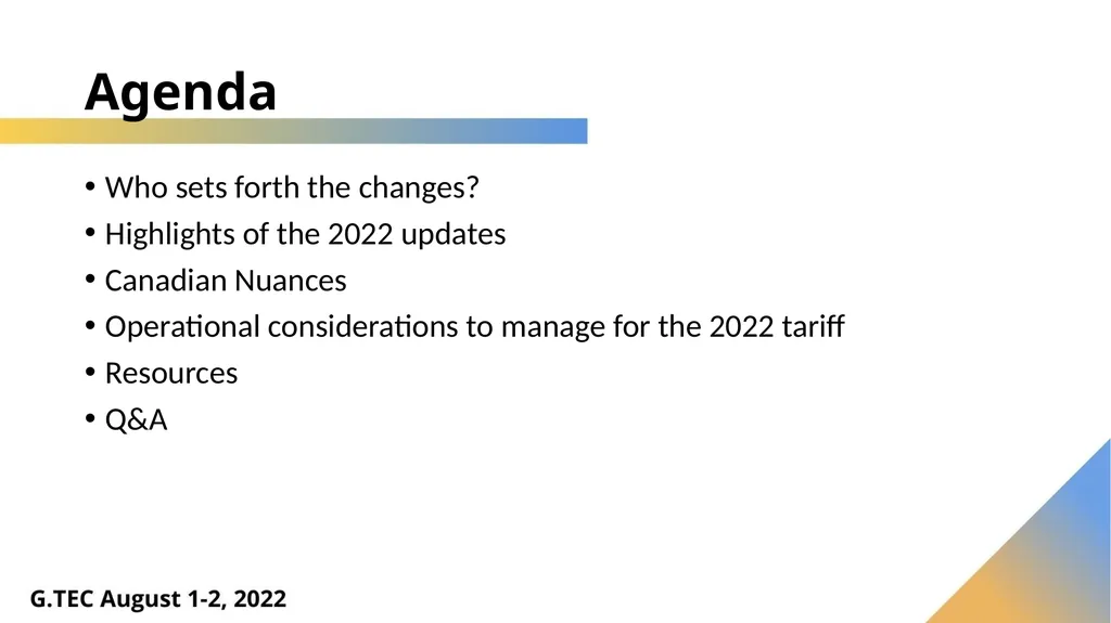 Harmonized System – What’s New in 2022 Luis - slide 2 of 60