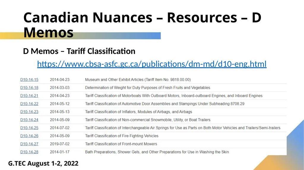 Harmonized System – What’s New in 2022 Luis - slide 43 of 60