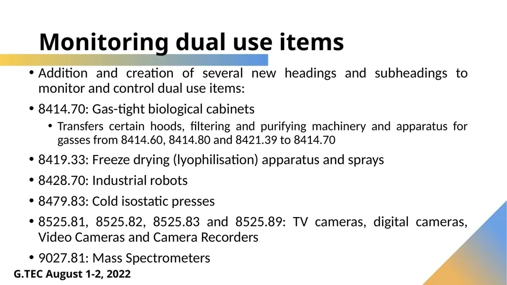 Harmonized System – What’s New in 2022 Luis - slide 32 of 60