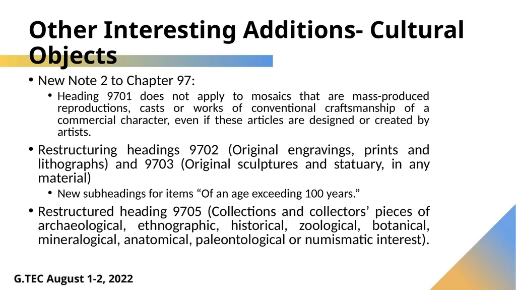 Harmonized System – What’s New in 2022 Luis - slide 39 of 60