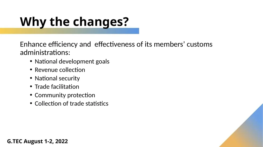 Harmonized System – What’s New in 2022 Luis - slide 4 of 60
