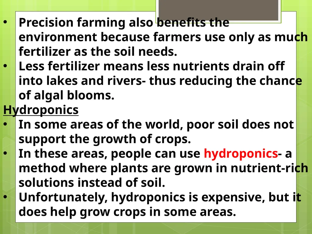 Chapter 8: Introduction to Plants 8-1: The Plant - slide 25 of 25