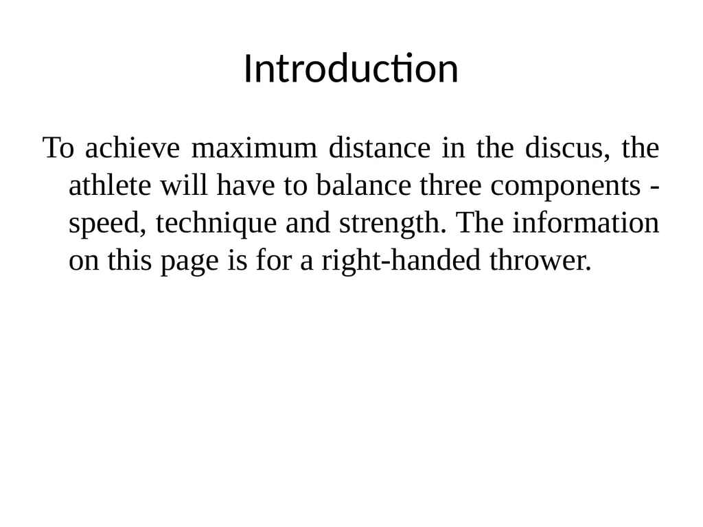 Discus Throw Dr. Rajeshwari Introduction To - slide 2 of 11