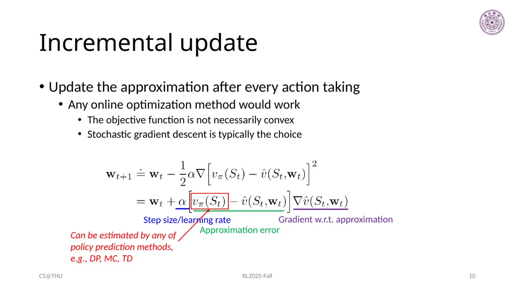 Approximation Methods Hongning Wang CS@THU Outline - slide 10 of 36
