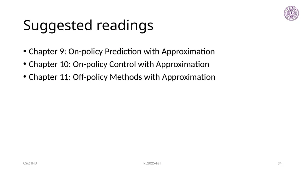 Approximation Methods Hongning Wang CS@THU Outline - slide 34 of 36