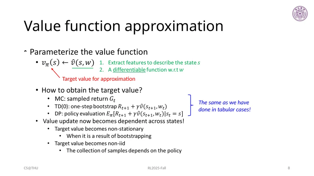 Approximation Methods Hongning Wang CS@THU Outline - slide 8 of 36