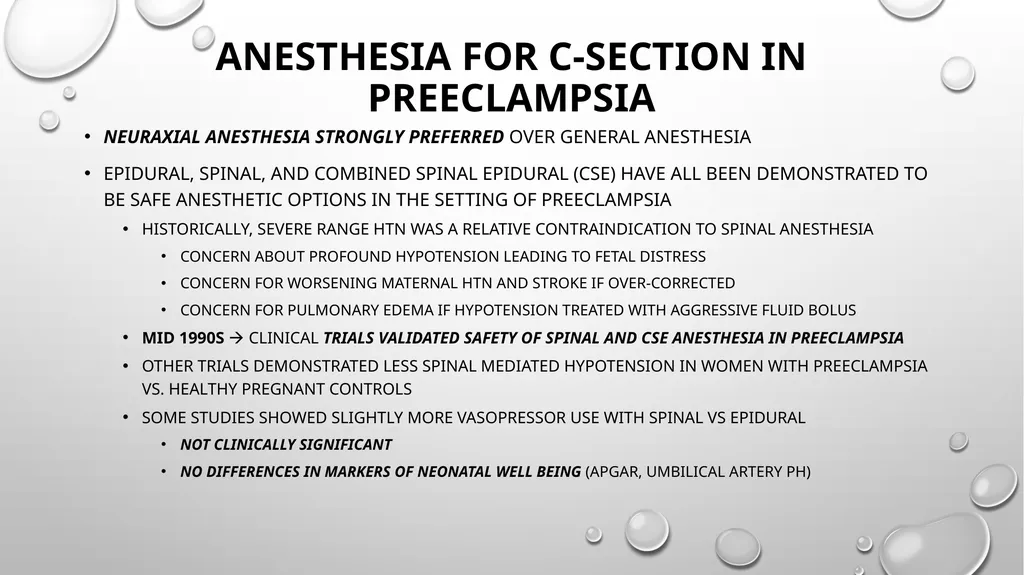 Anesthetic Considerations for Patients with - slide 19 of 28