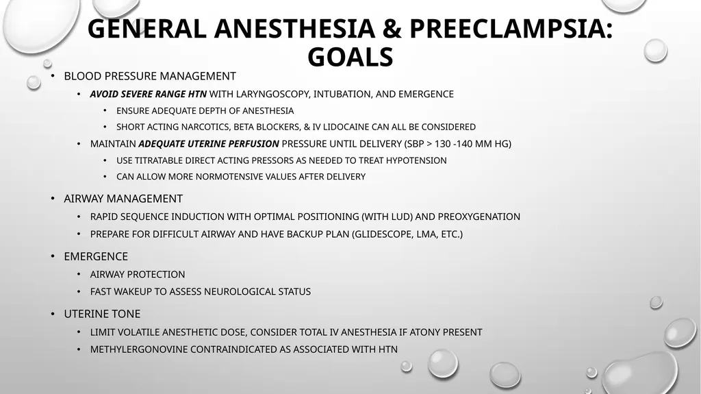 Anesthetic Considerations for Patients with - slide 23 of 28