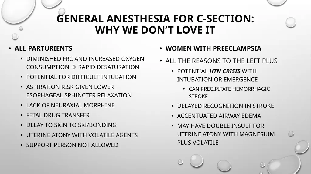 Anesthetic Considerations for Patients with - slide 21 of 28