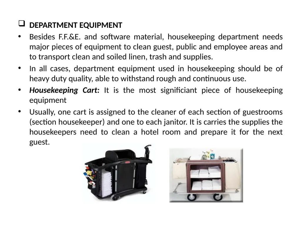 HOUSEKEEPING MANAGEMENT THM 244 BY ÖZLEM YAMAK - slide 58 of 75