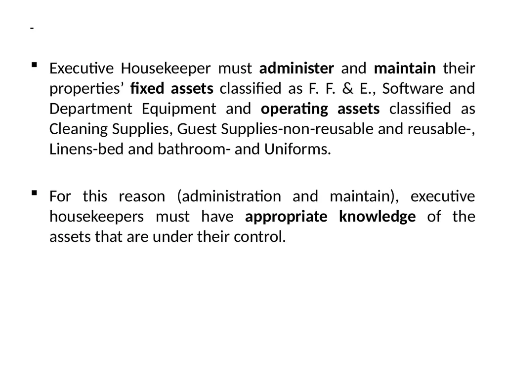 HOUSEKEEPING MANAGEMENT THM 244 BY ÖZLEM YAMAK - slide 47 of 75