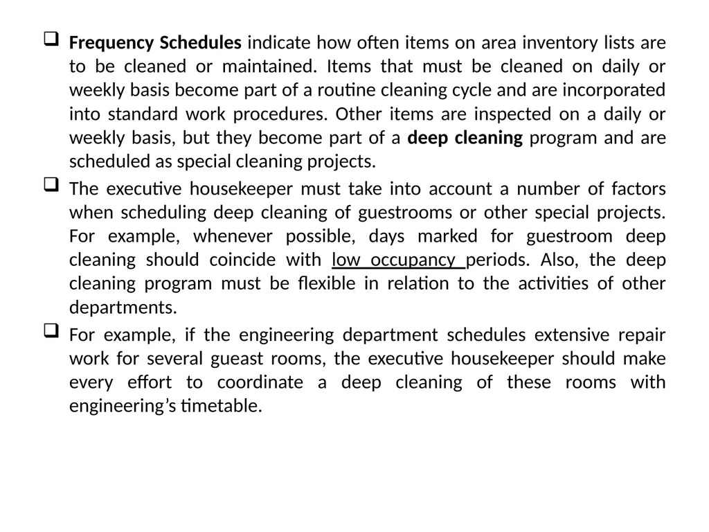 HOUSEKEEPING MANAGEMENT THM 244 BY ÖZLEM YAMAK - slide 29 of 75