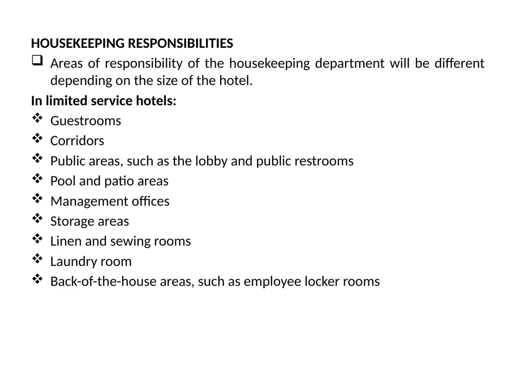 HOUSEKEEPING MANAGEMENT THM 244 BY ÖZLEM YAMAK - slide 23 of 75