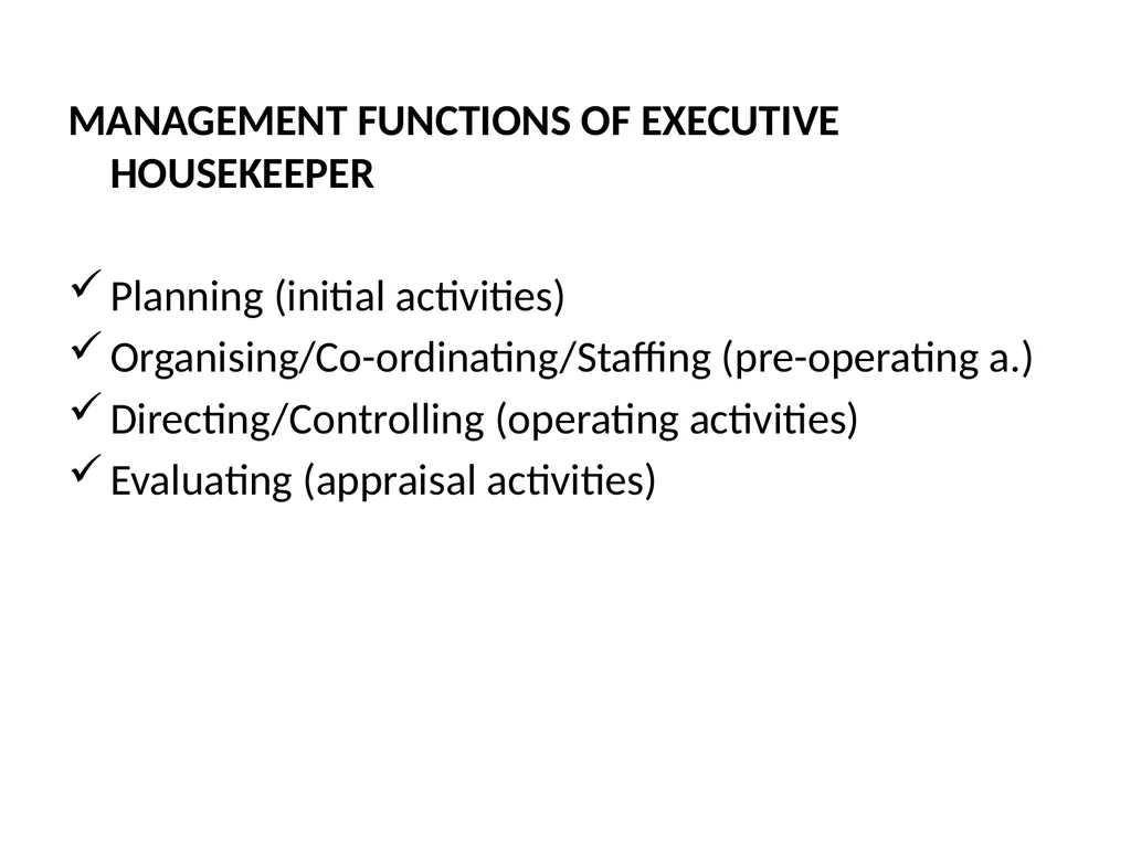 HOUSEKEEPING MANAGEMENT THM 244 BY ÖZLEM YAMAK - slide 25 of 75