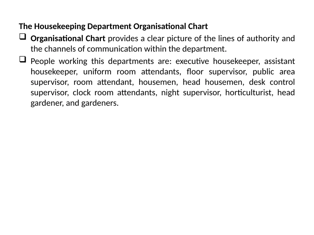 HOUSEKEEPING MANAGEMENT THM 244 BY ÖZLEM YAMAK - slide 38 of 75