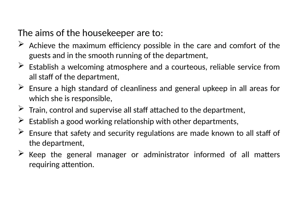 HOUSEKEEPING MANAGEMENT THM 244 BY ÖZLEM YAMAK - slide 8 of 75