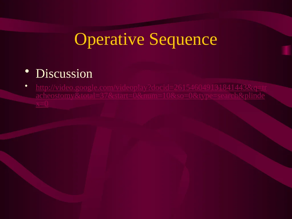 SUR 111 Tracheotomy/Tracheostomy Appendectomy - slide 16 of 28