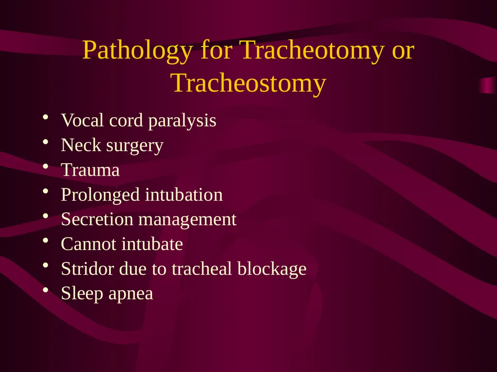 SUR 111 Tracheotomy/Tracheostomy Appendectomy - slide 5 of 28